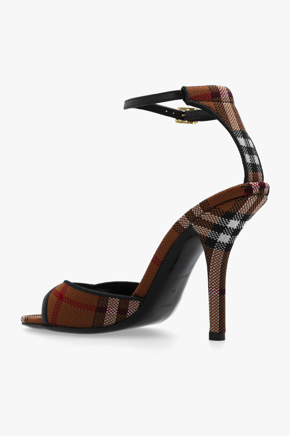 サンダル・ミュール BURBERRY BROWN PUMPS BURBERRY Leather Pumps Heels Brown Size 37